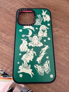 Casetify Green Bunny & Butterfly Graphic iPhone Case IPhone 13 PRO MAX